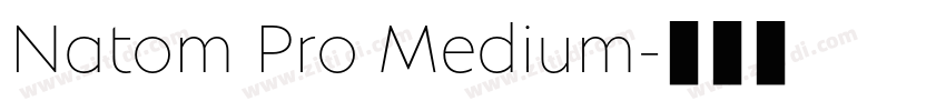 Natom Pro Medium字体转换 Natom Pro Medium字体转换